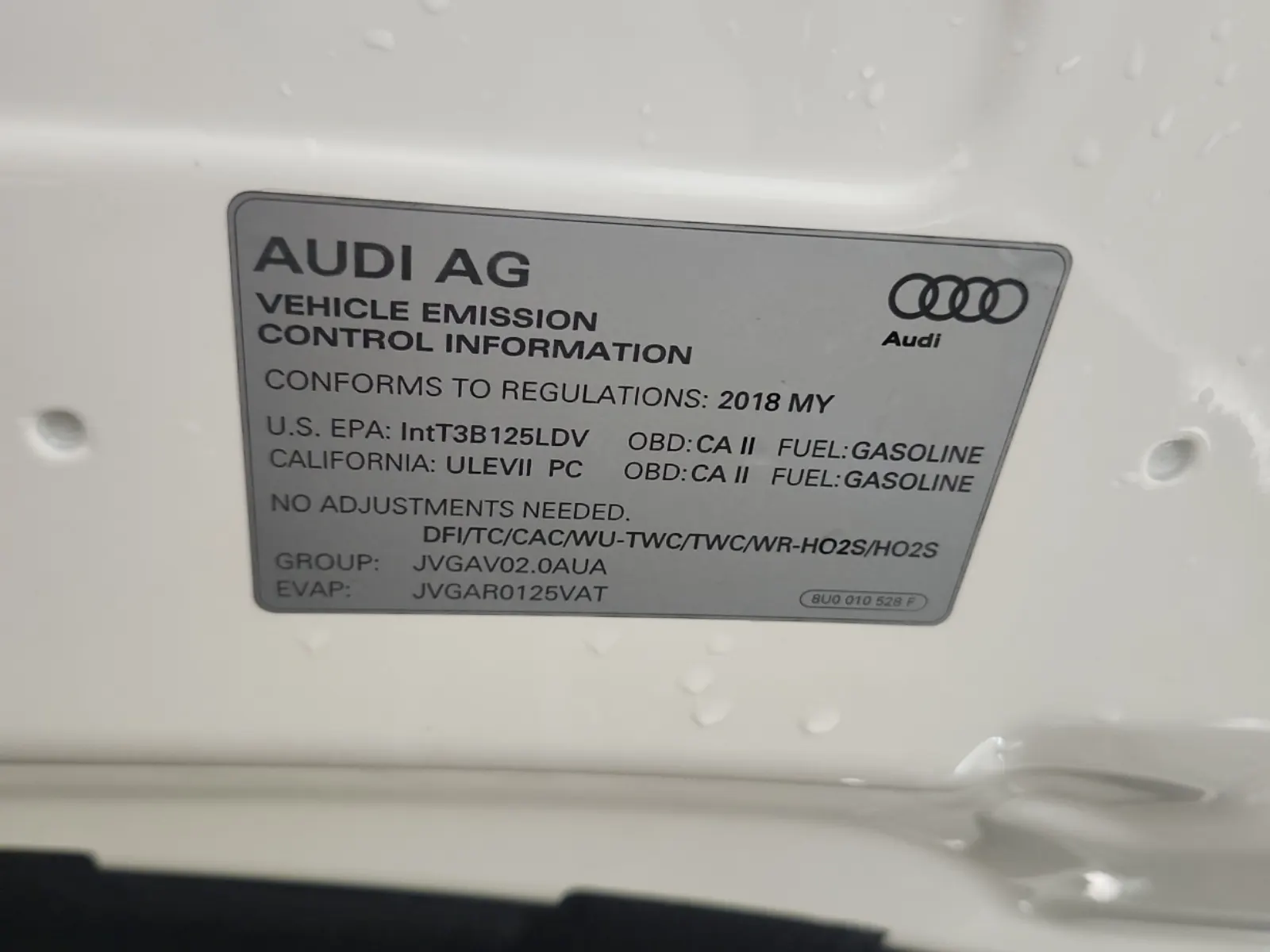 Emission Sticker Photo