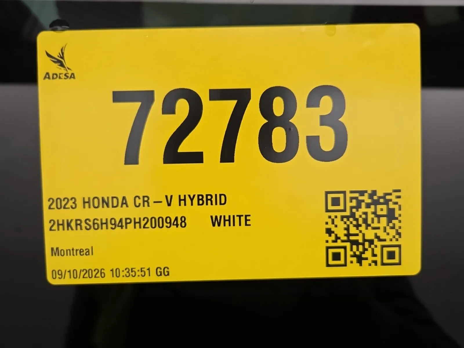 Inventory Label Photo