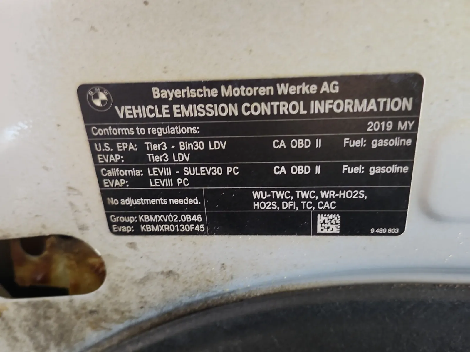 Emission Sticker Photo