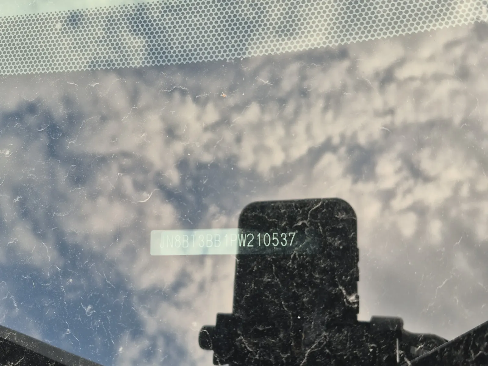 Dash VIN Plate Photo