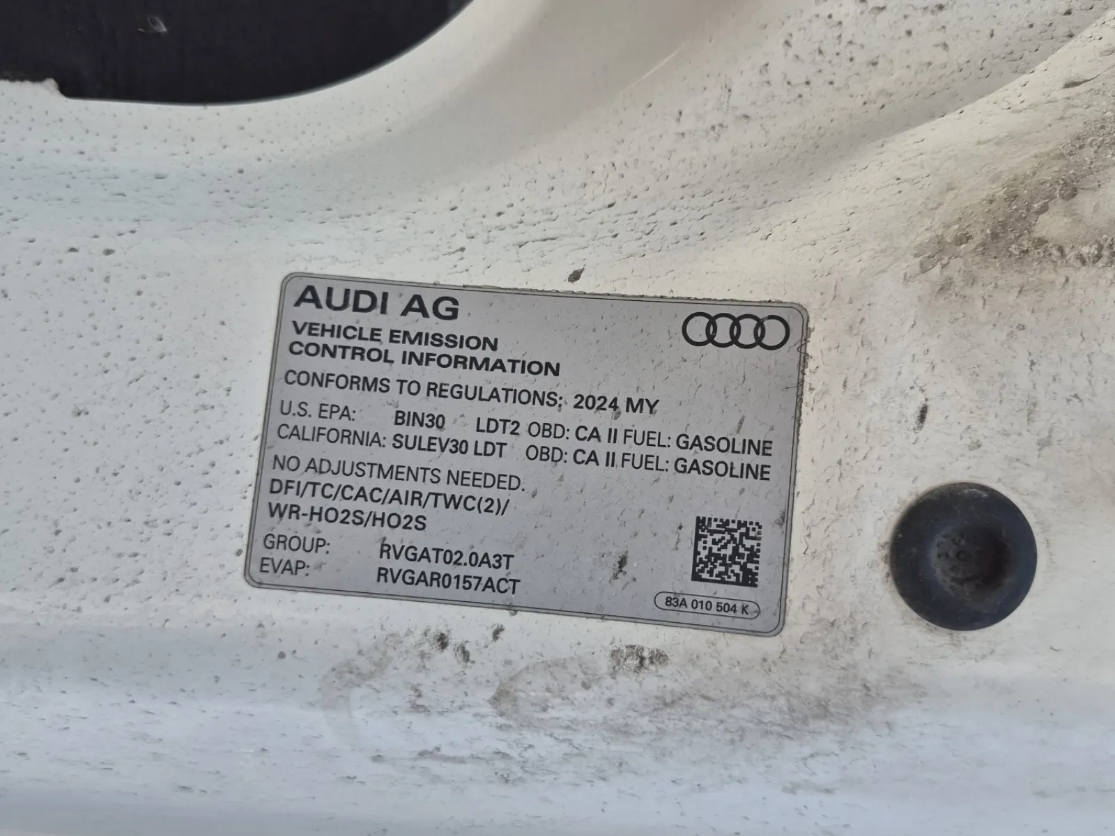 Emission Sticker Photo