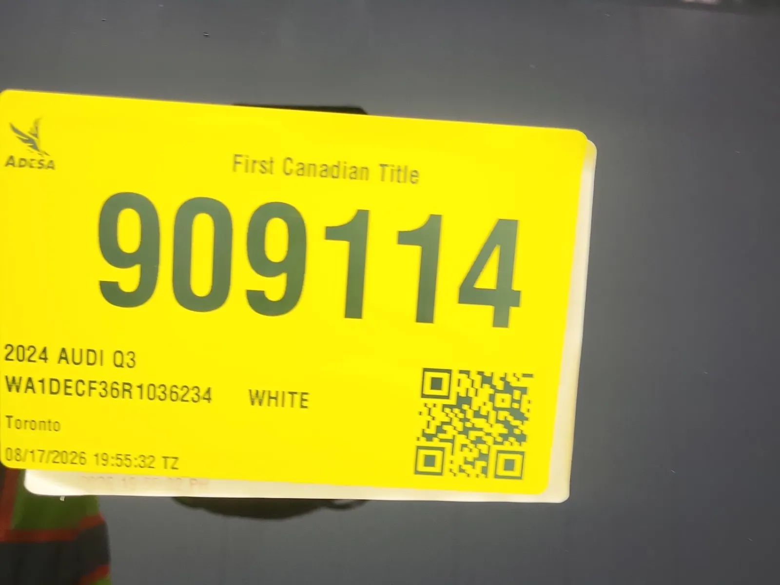 Inventory Label Photo