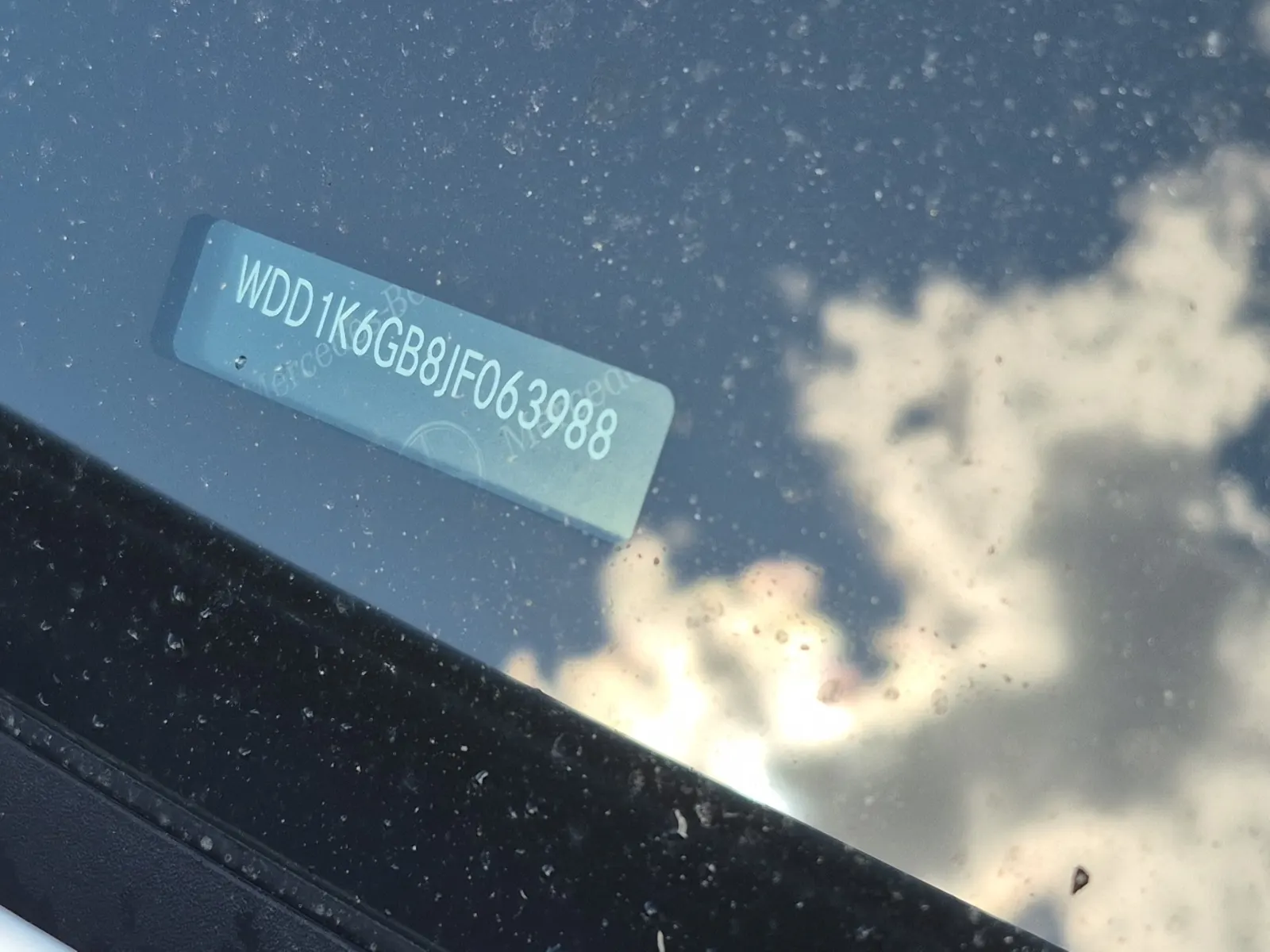 Dash VIN Plate Photo