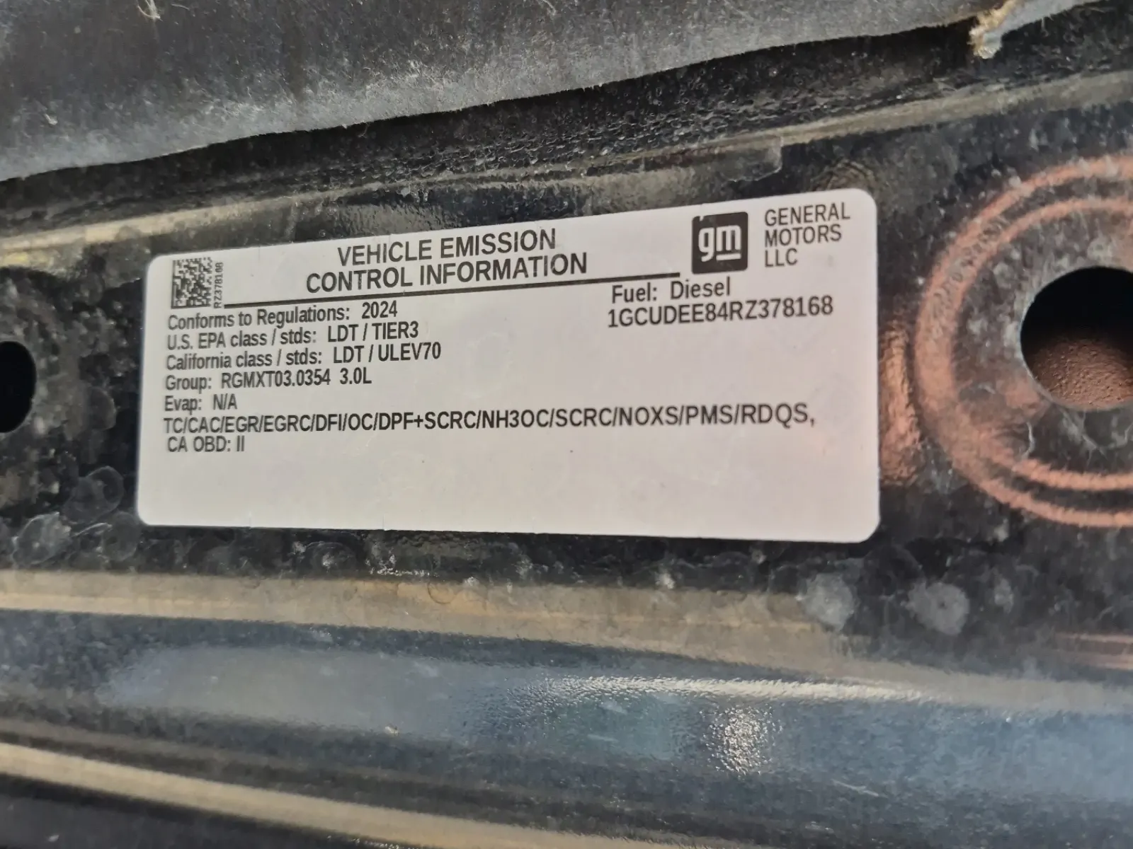 Emission Sticker Photo