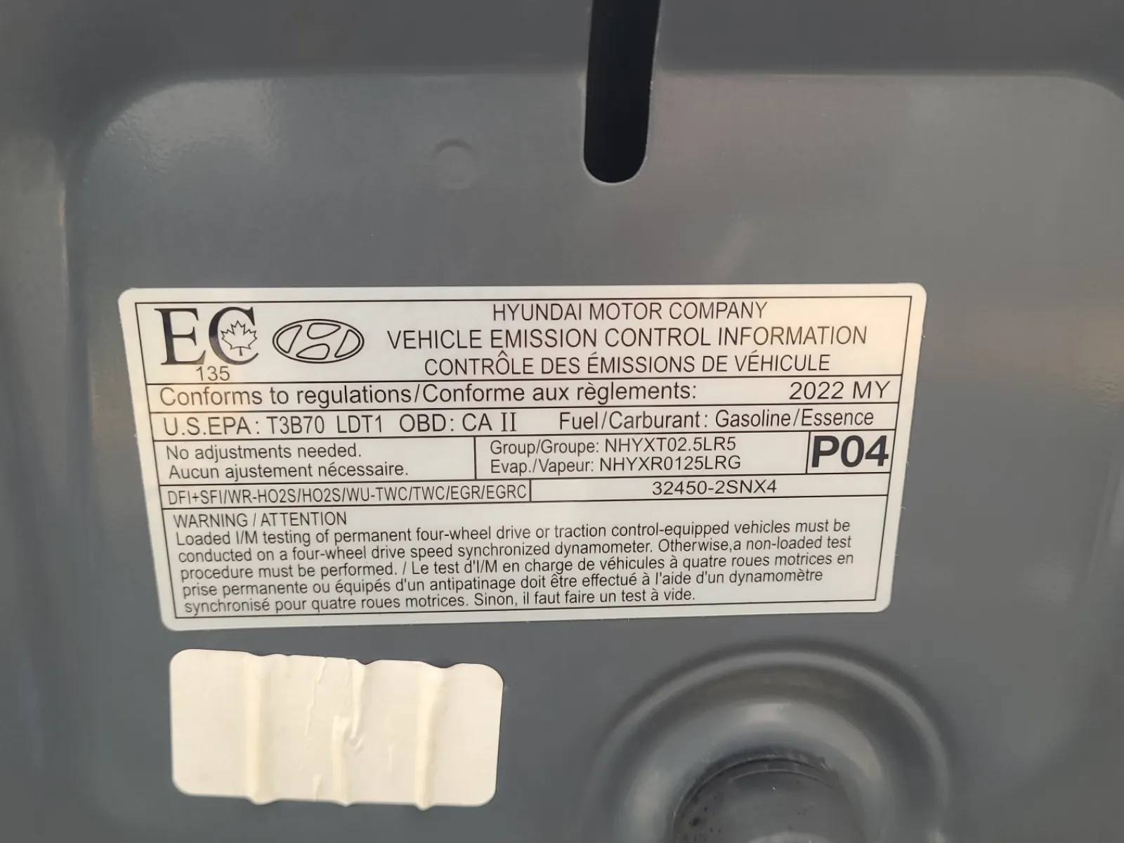 Emission Sticker Photo
