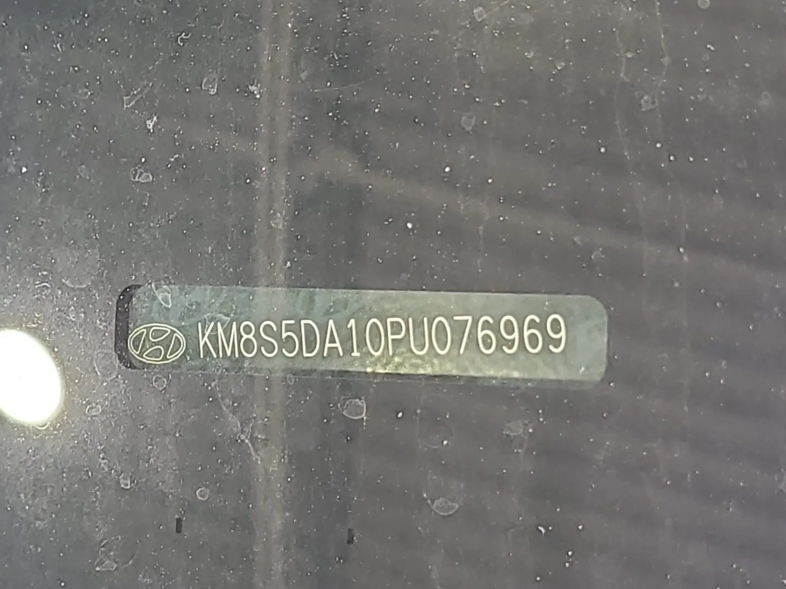 Dash VIN Plate Photo