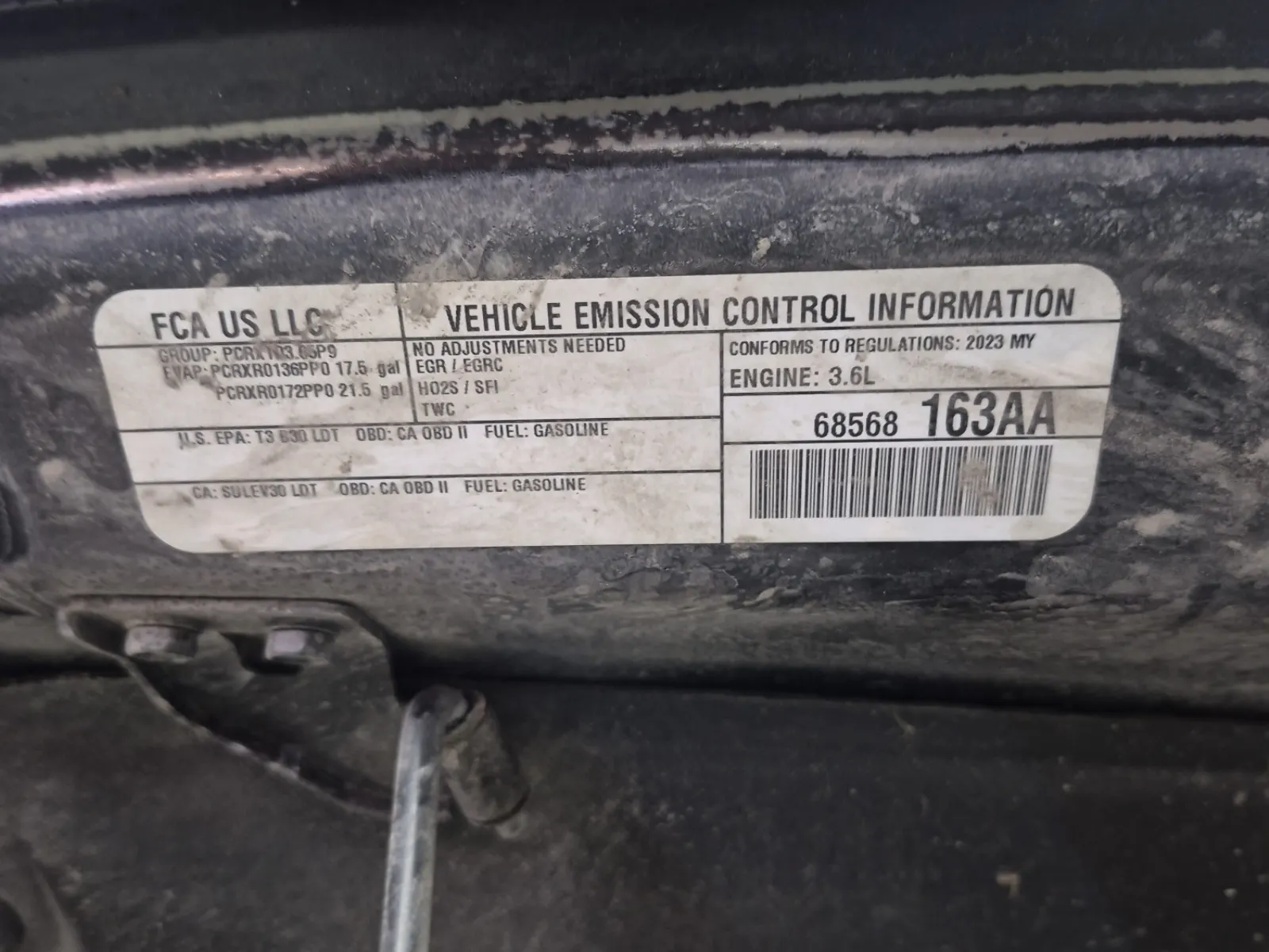 Emission Sticker Photo