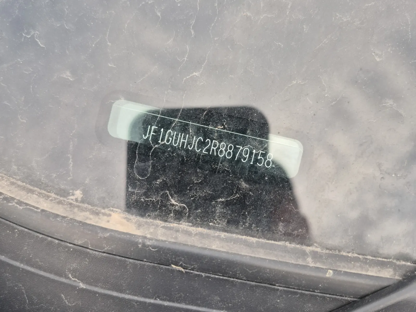 Dash VIN Plate Photo