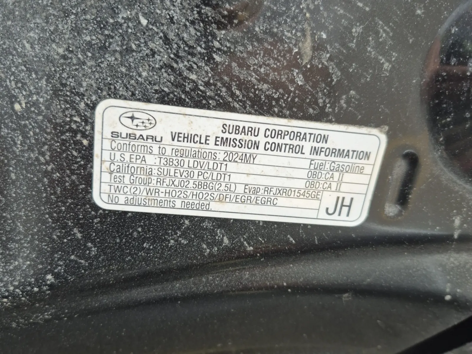 Emission Sticker Photo