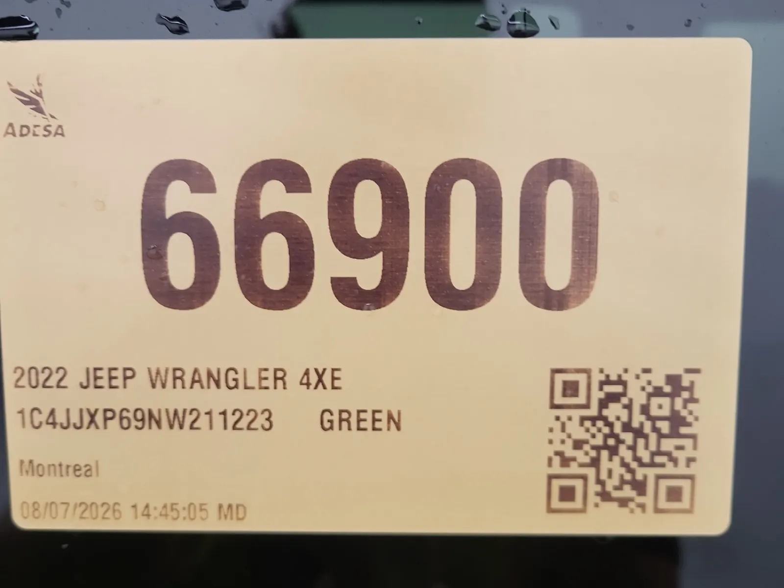 Inventory Label Photo