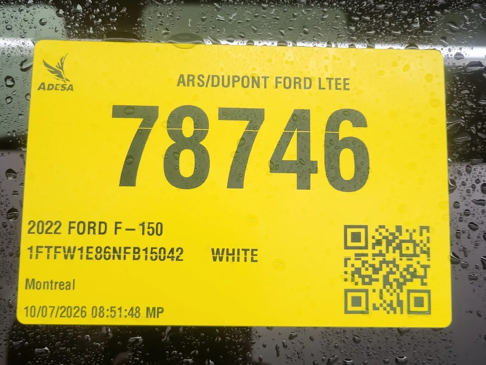 Inventory Label Photo