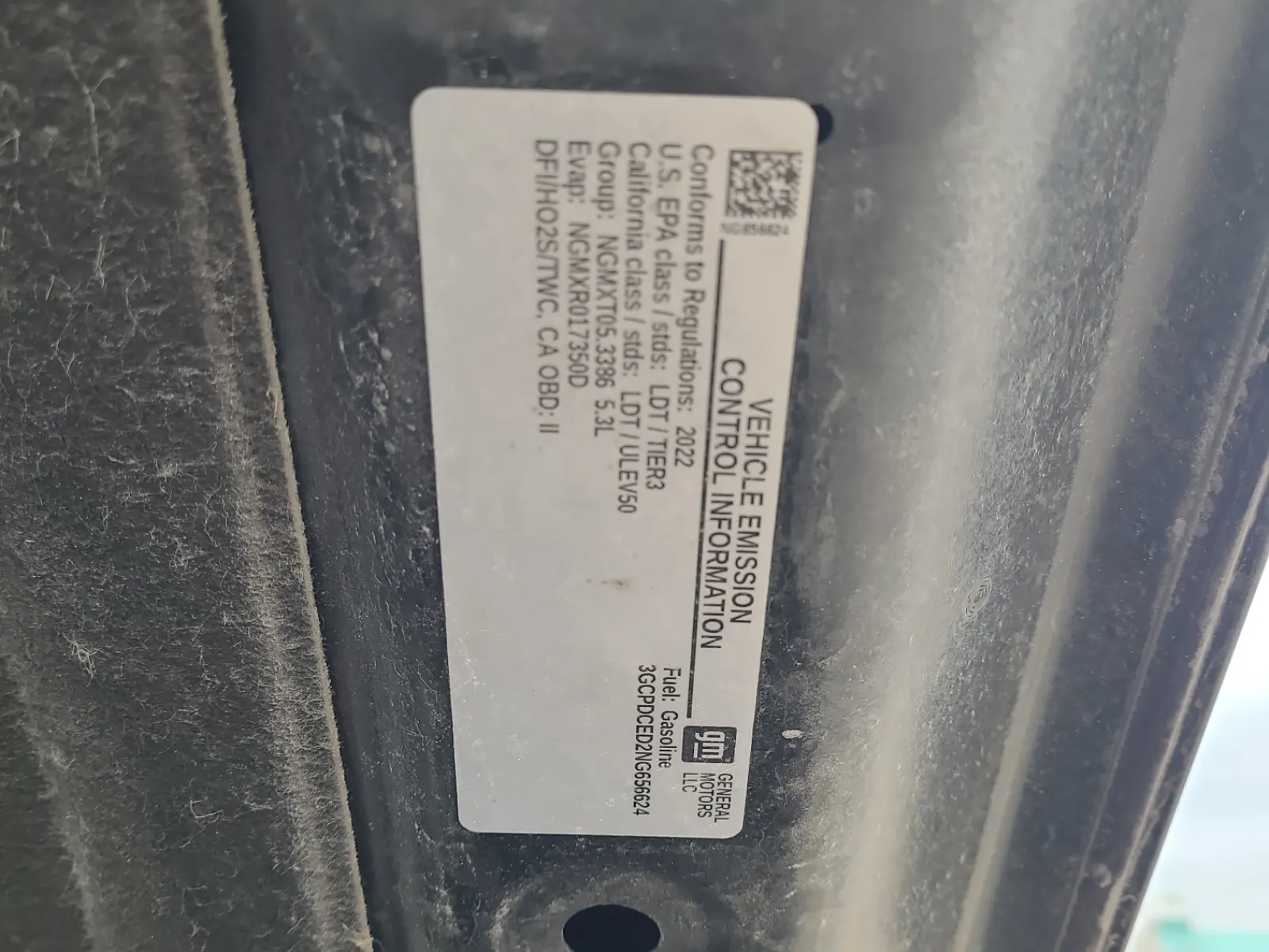 Emission Sticker Photo