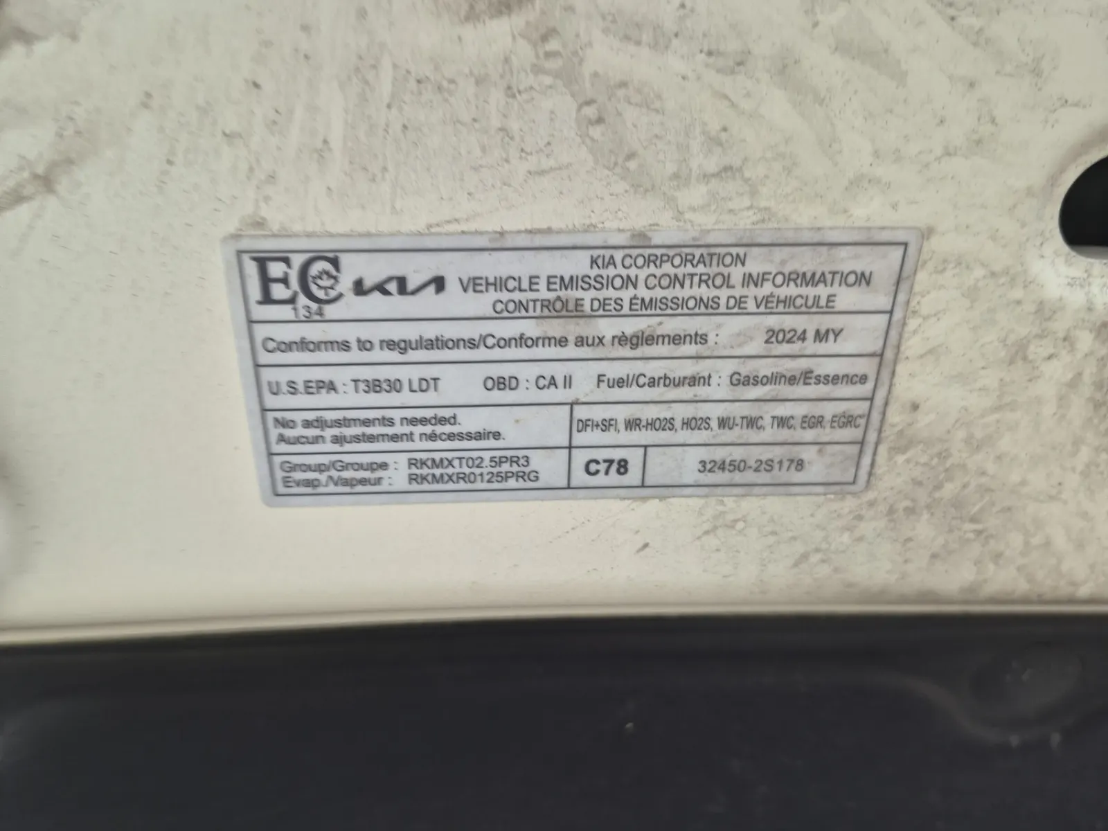 Emission Sticker Photo