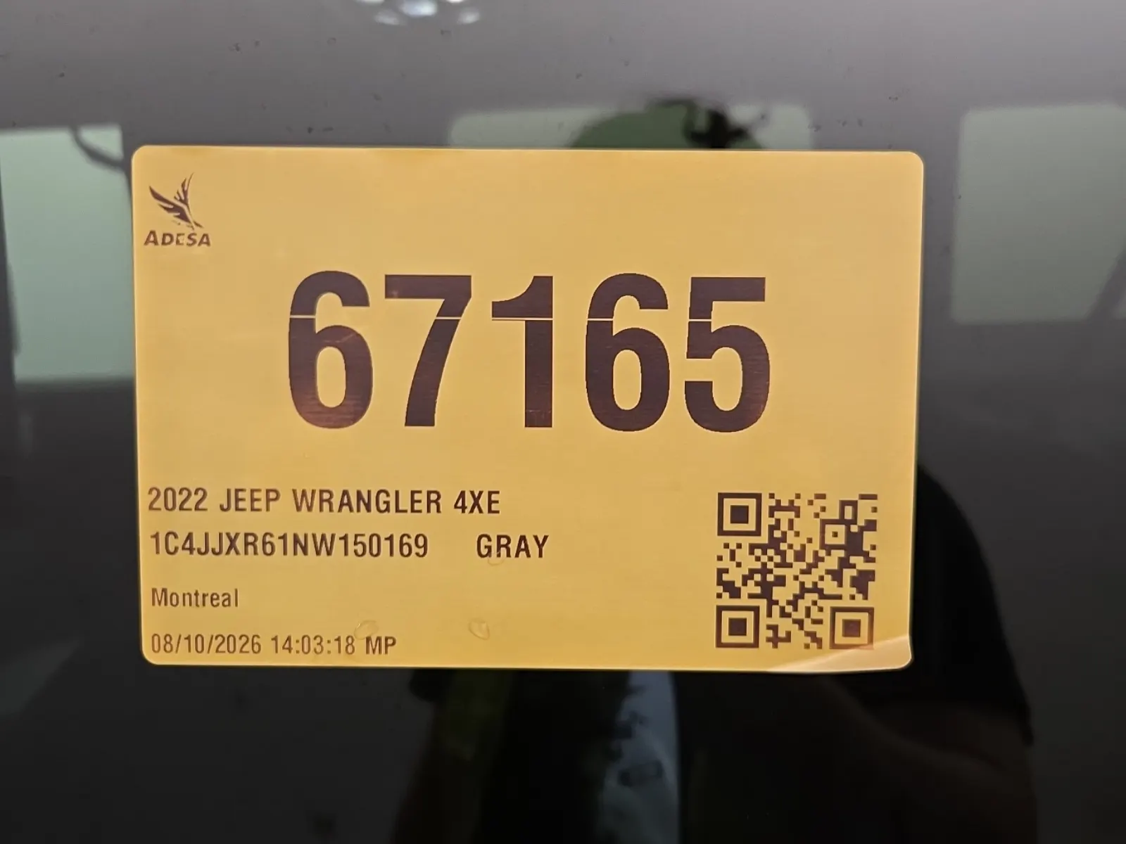 Inventory Label Photo