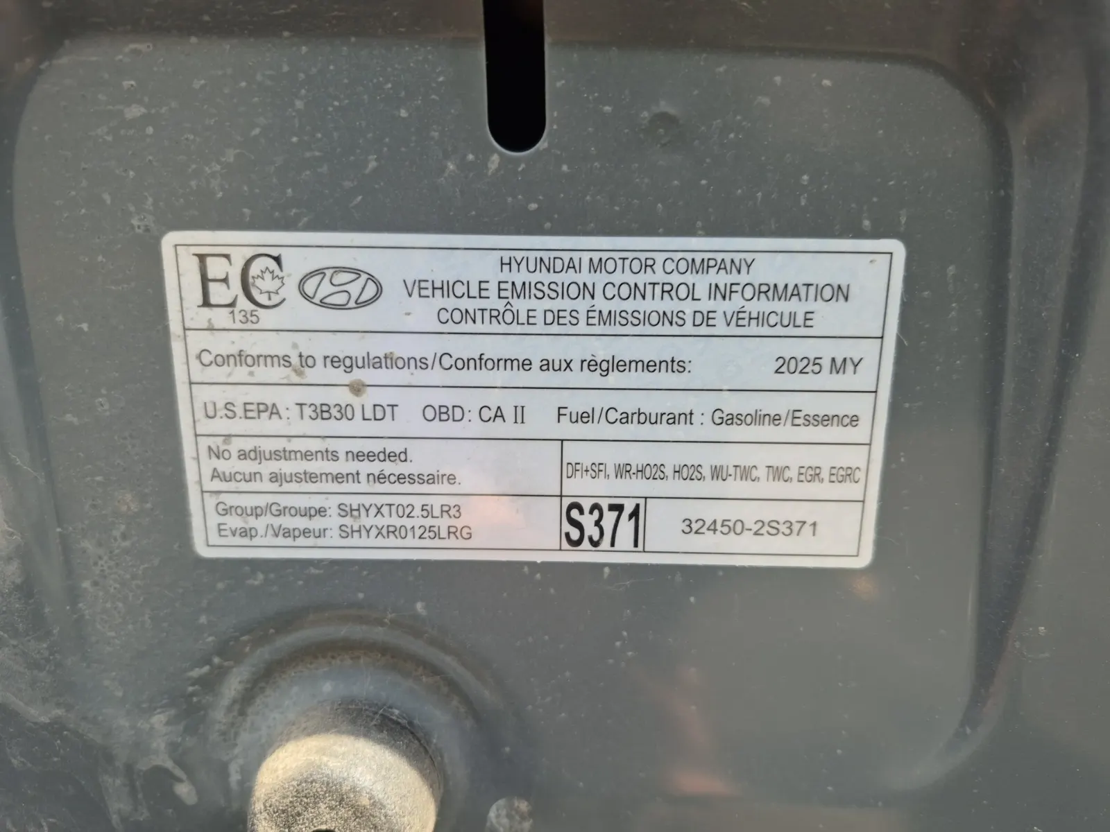 Emission Sticker Photo