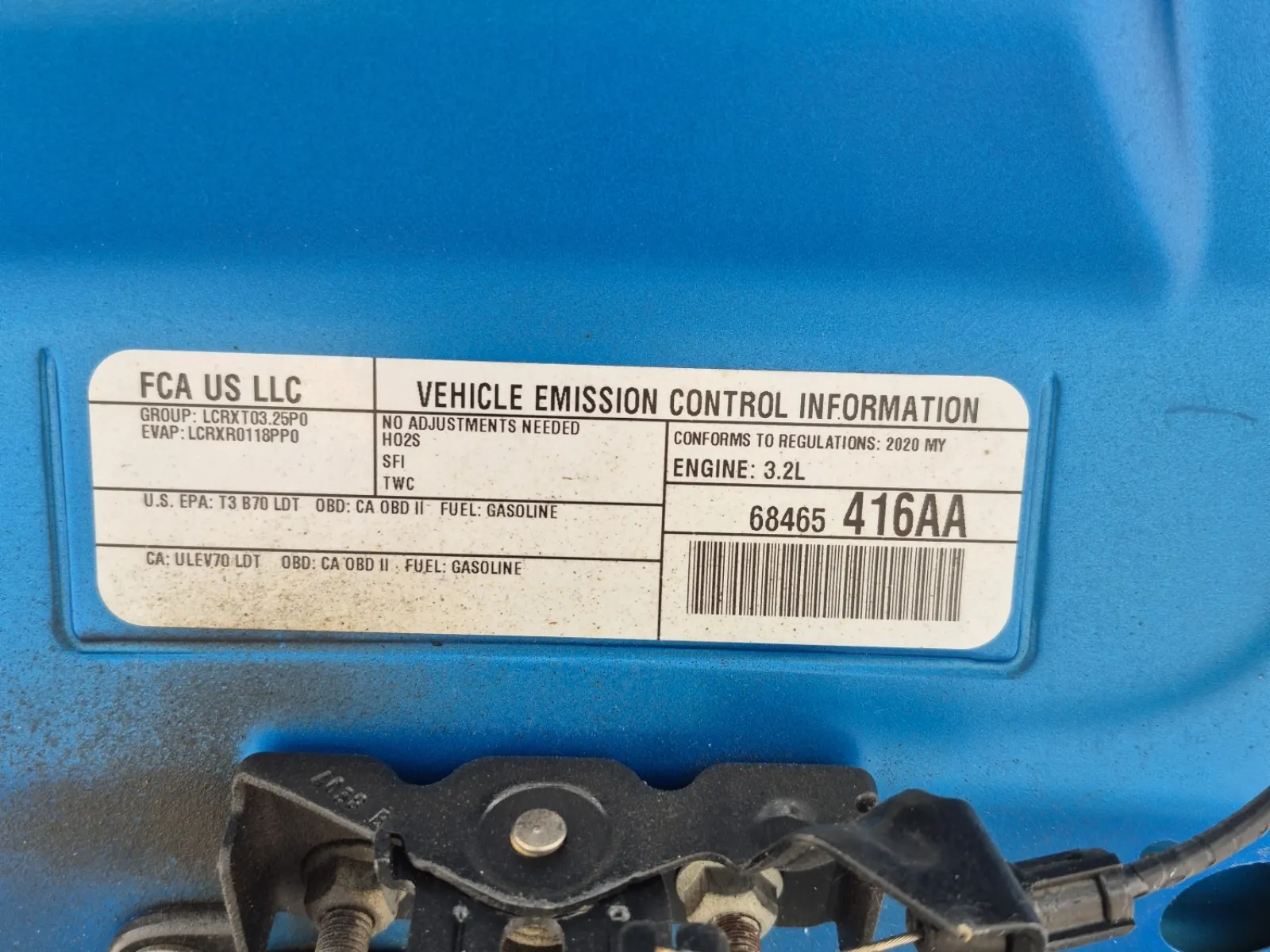 Emission Sticker Photo