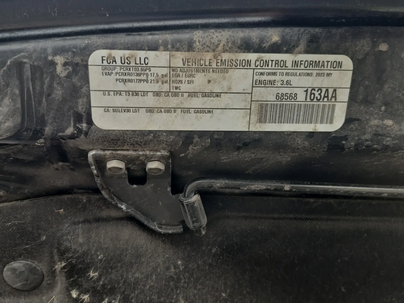 Emission Sticker Photo