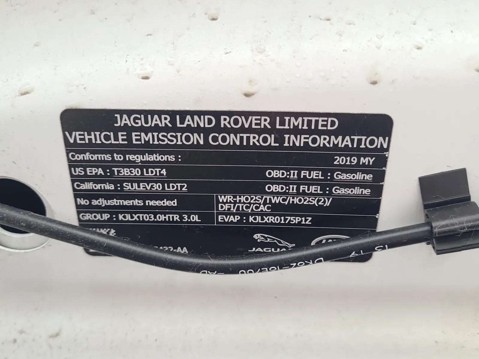 Emission Sticker Photo