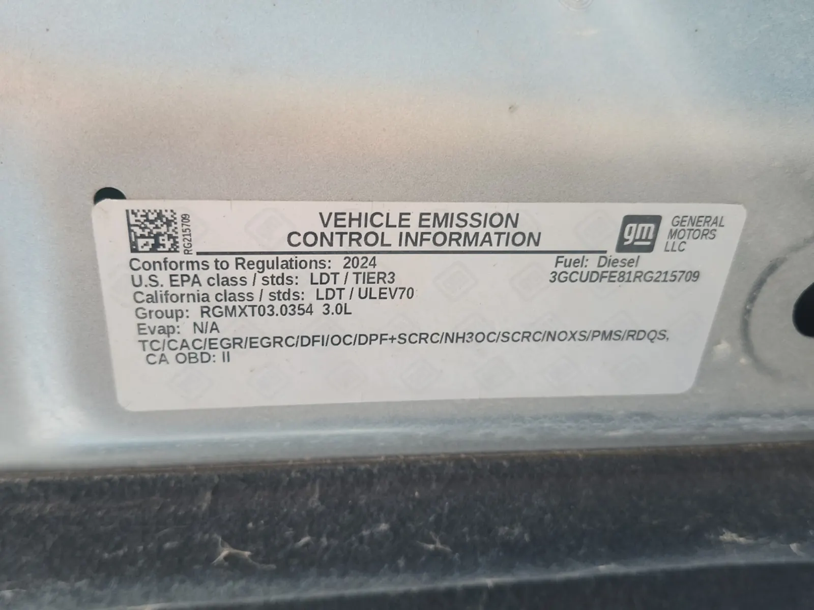 Emission Sticker Photo