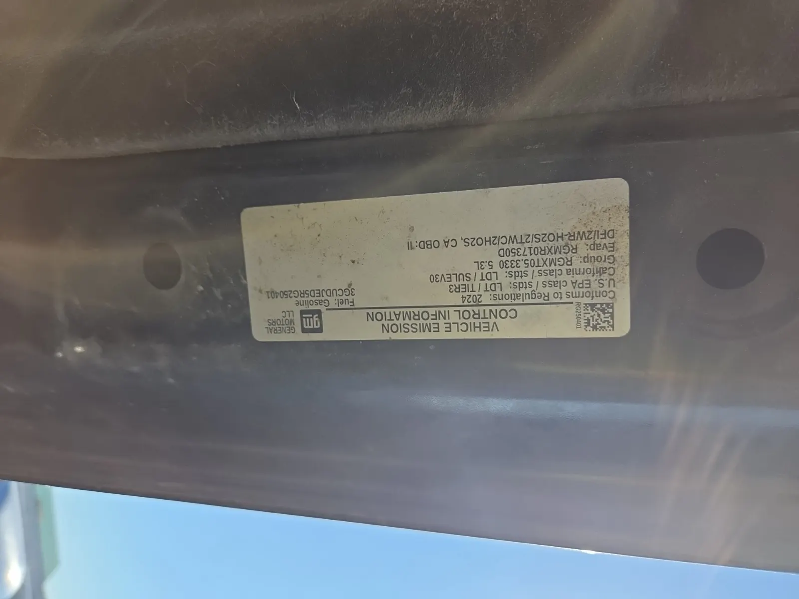 Emission Sticker Photo