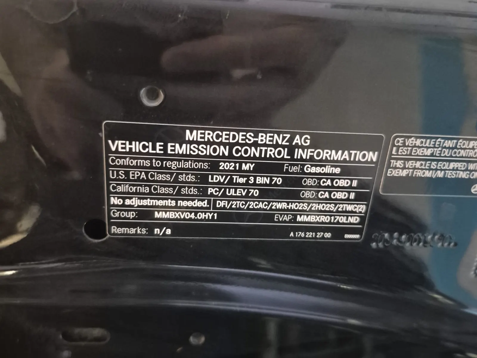 Emission Sticker Photo