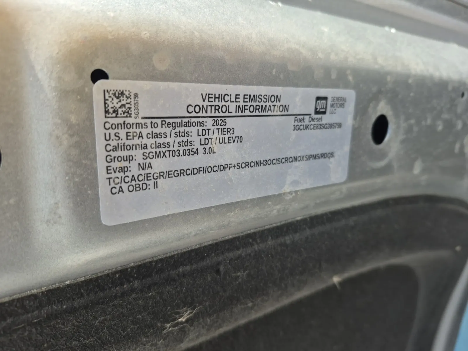 Emission Sticker Photo