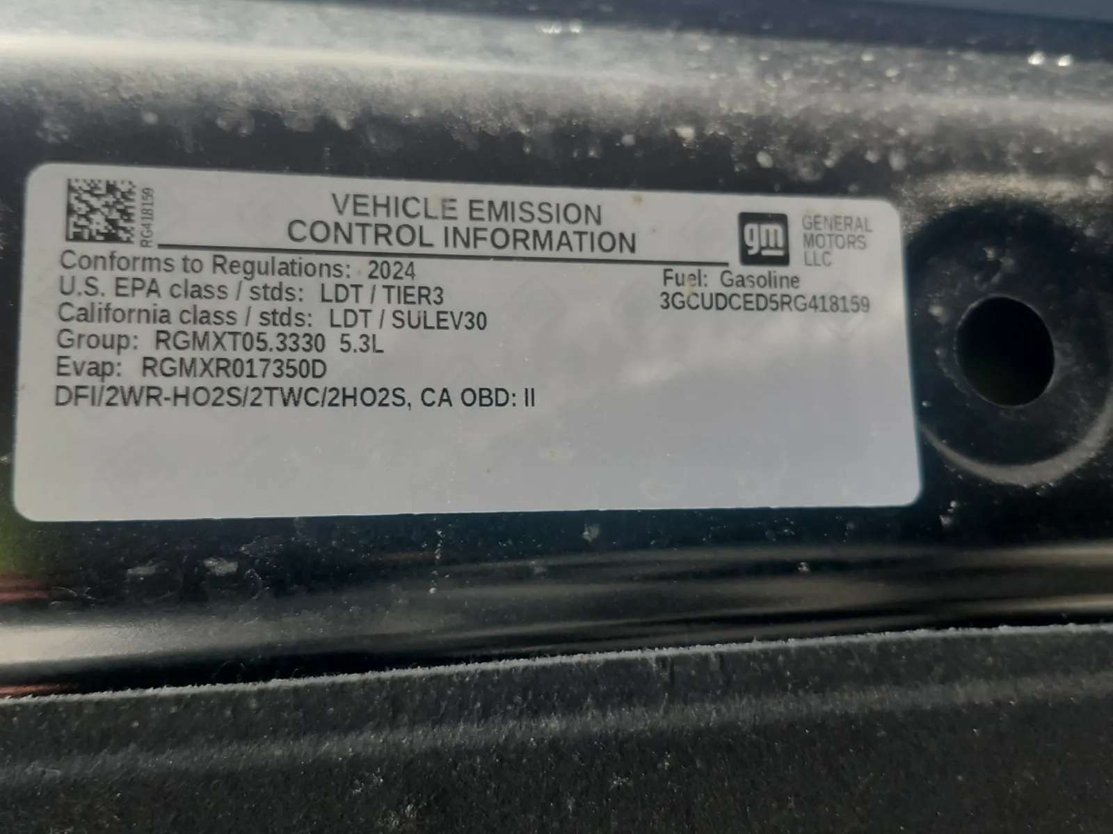 Emission Sticker Photo