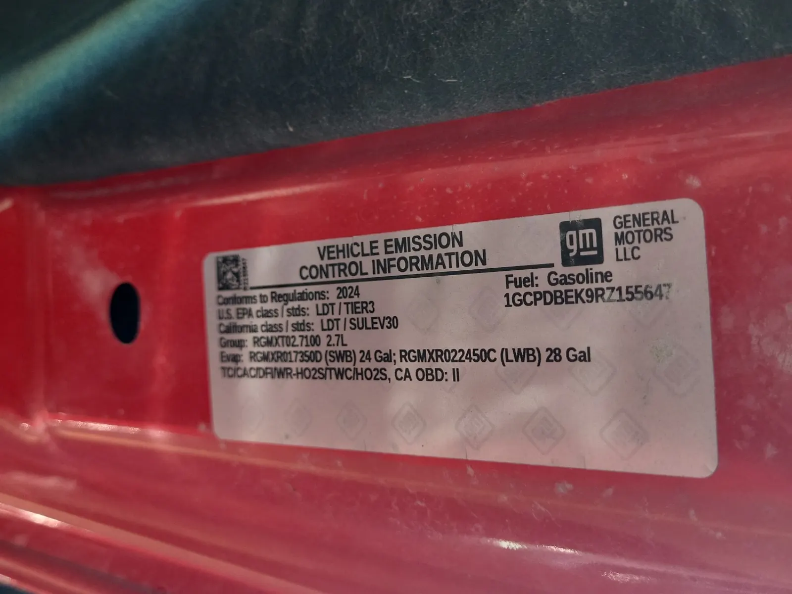 Emission Sticker Photo