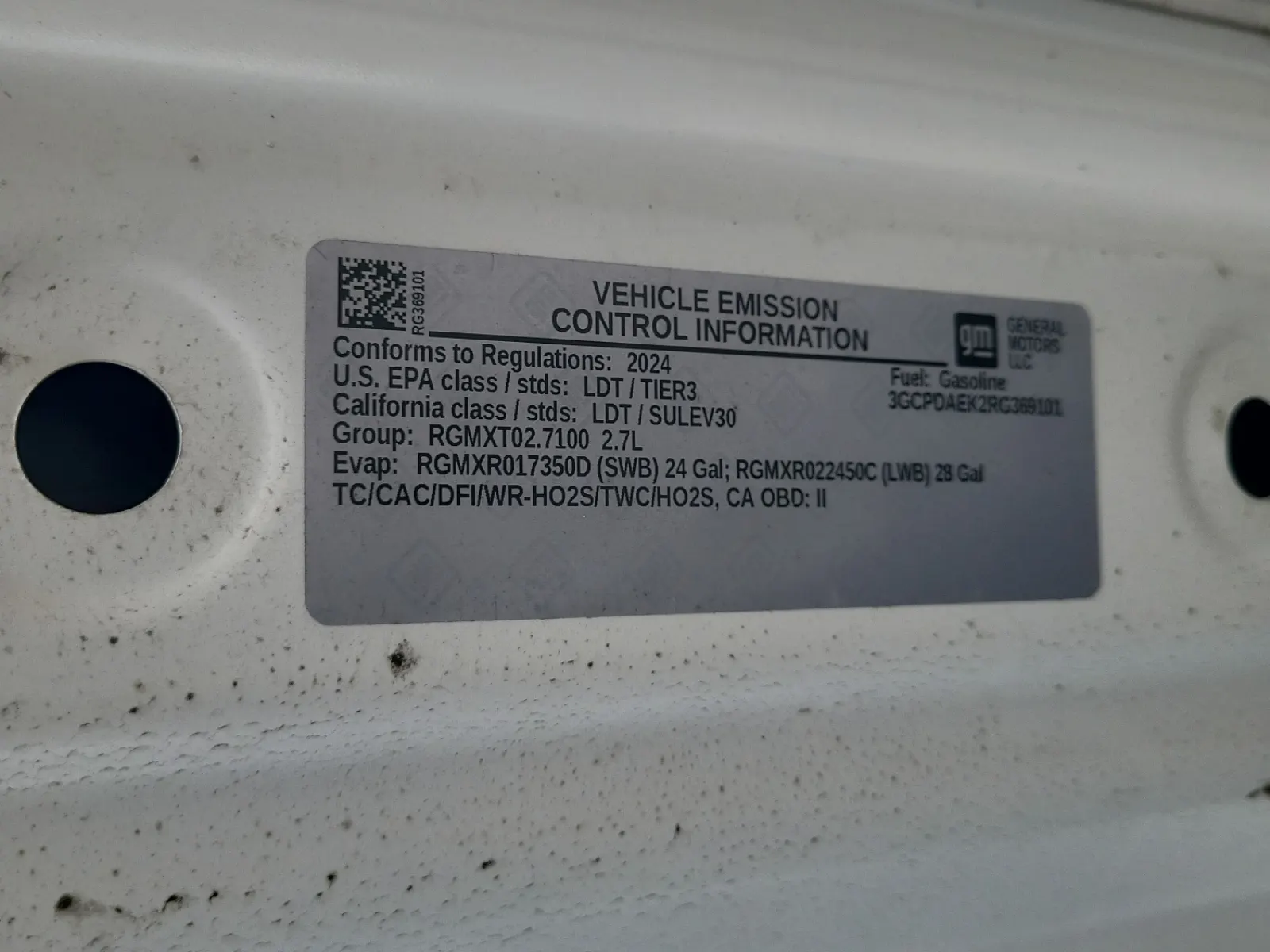 Emission Sticker Photo