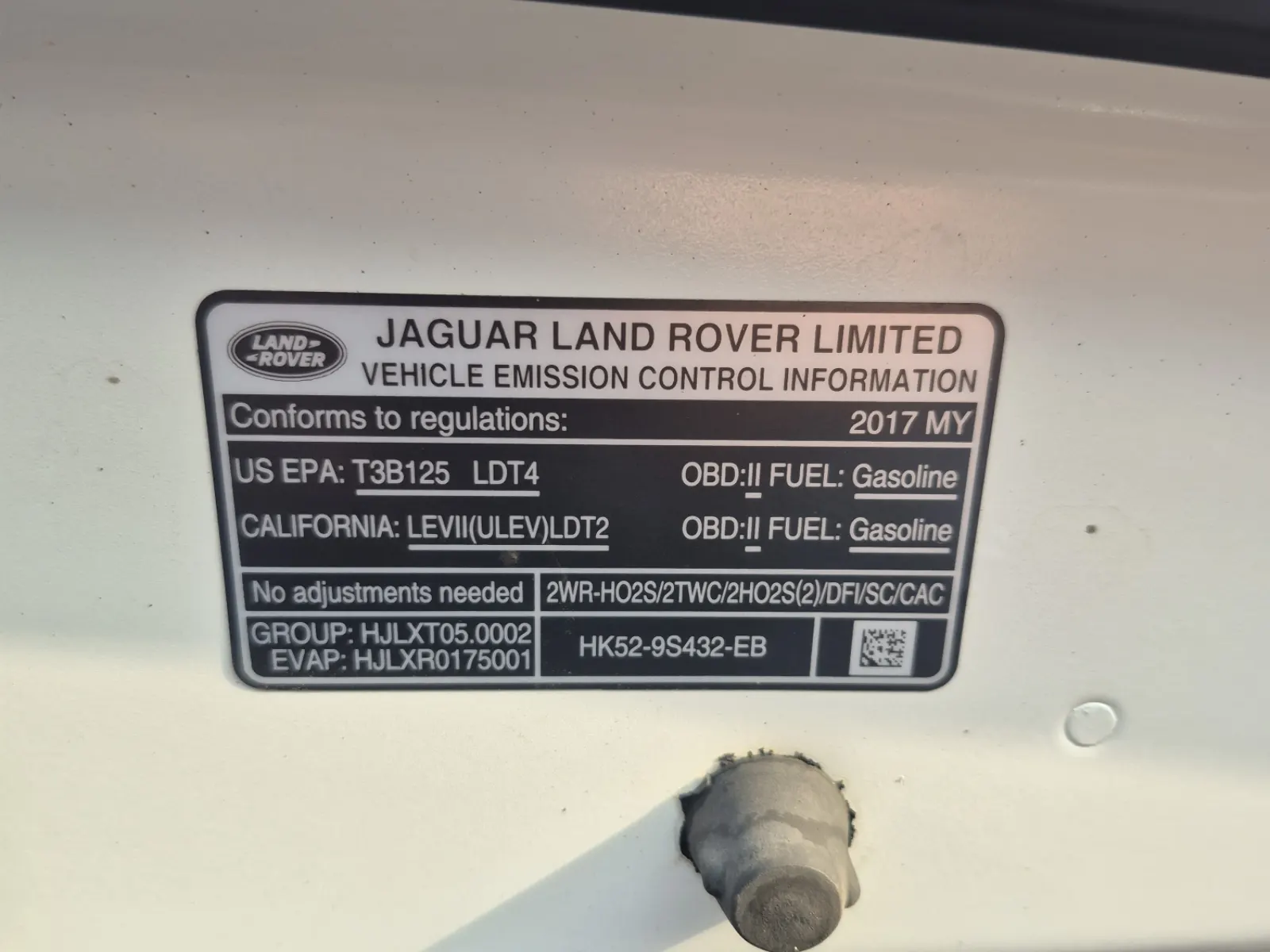 Emission Sticker Photo