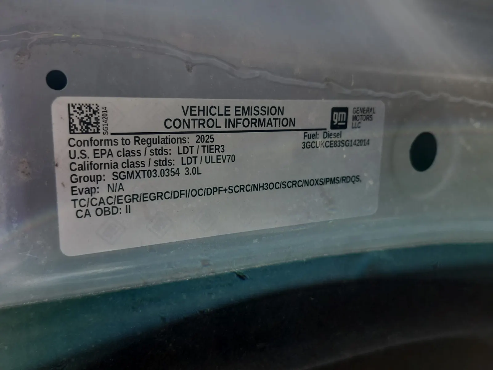 Emission Sticker Photo