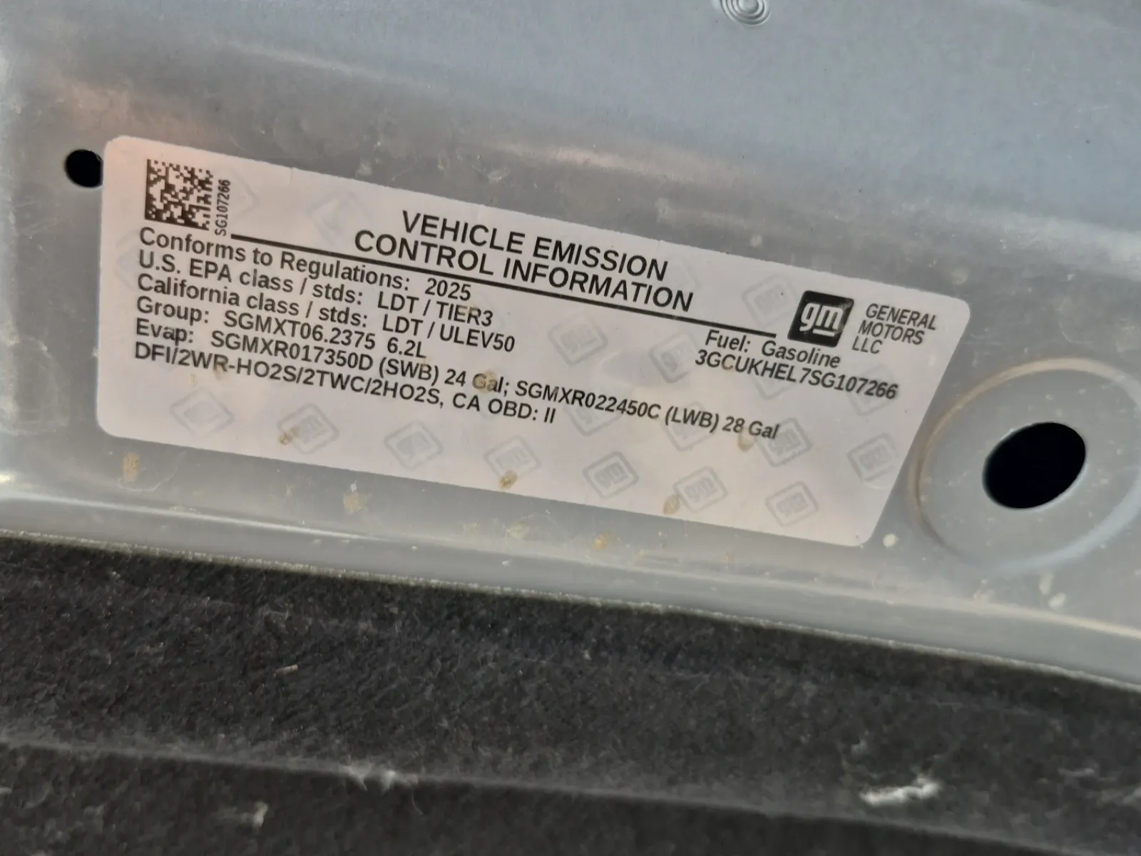 Emission Sticker Photo