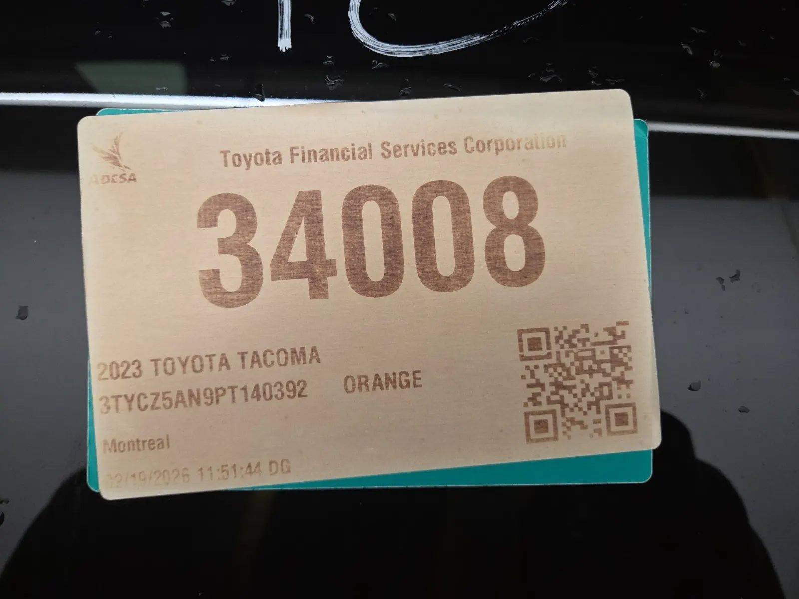 Inventory Label Photo