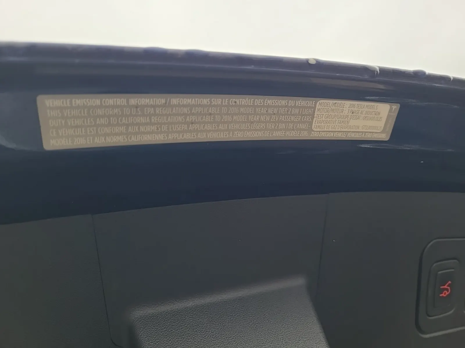 Emission Sticker Photo