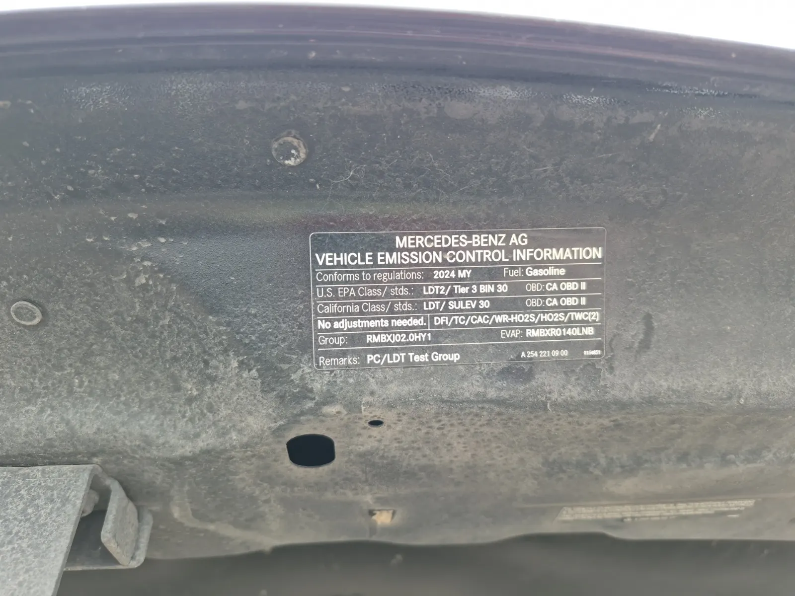 Emission Sticker Photo
