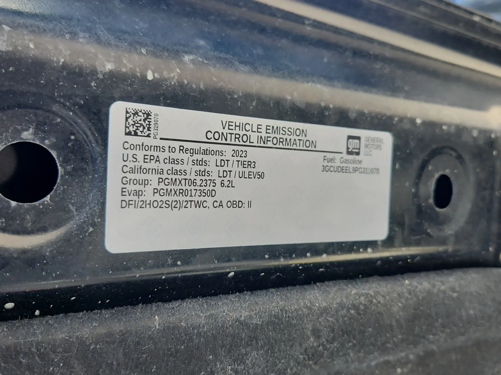 Emission Sticker Photo