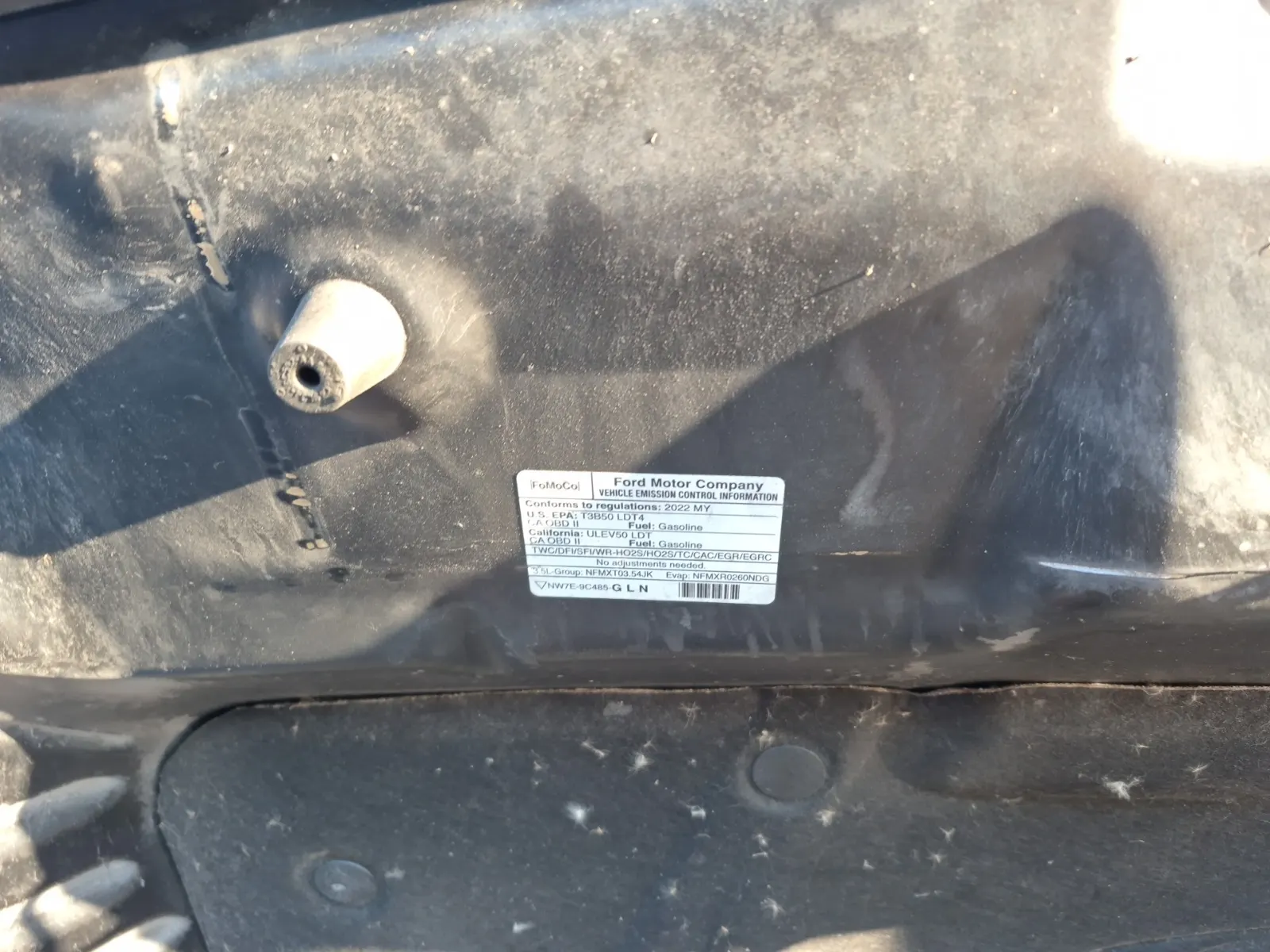 Emission Sticker Photo