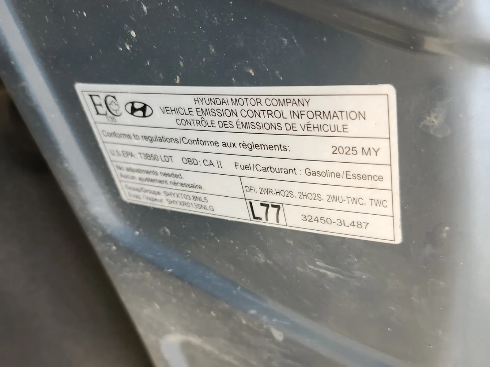Emission Sticker Photo