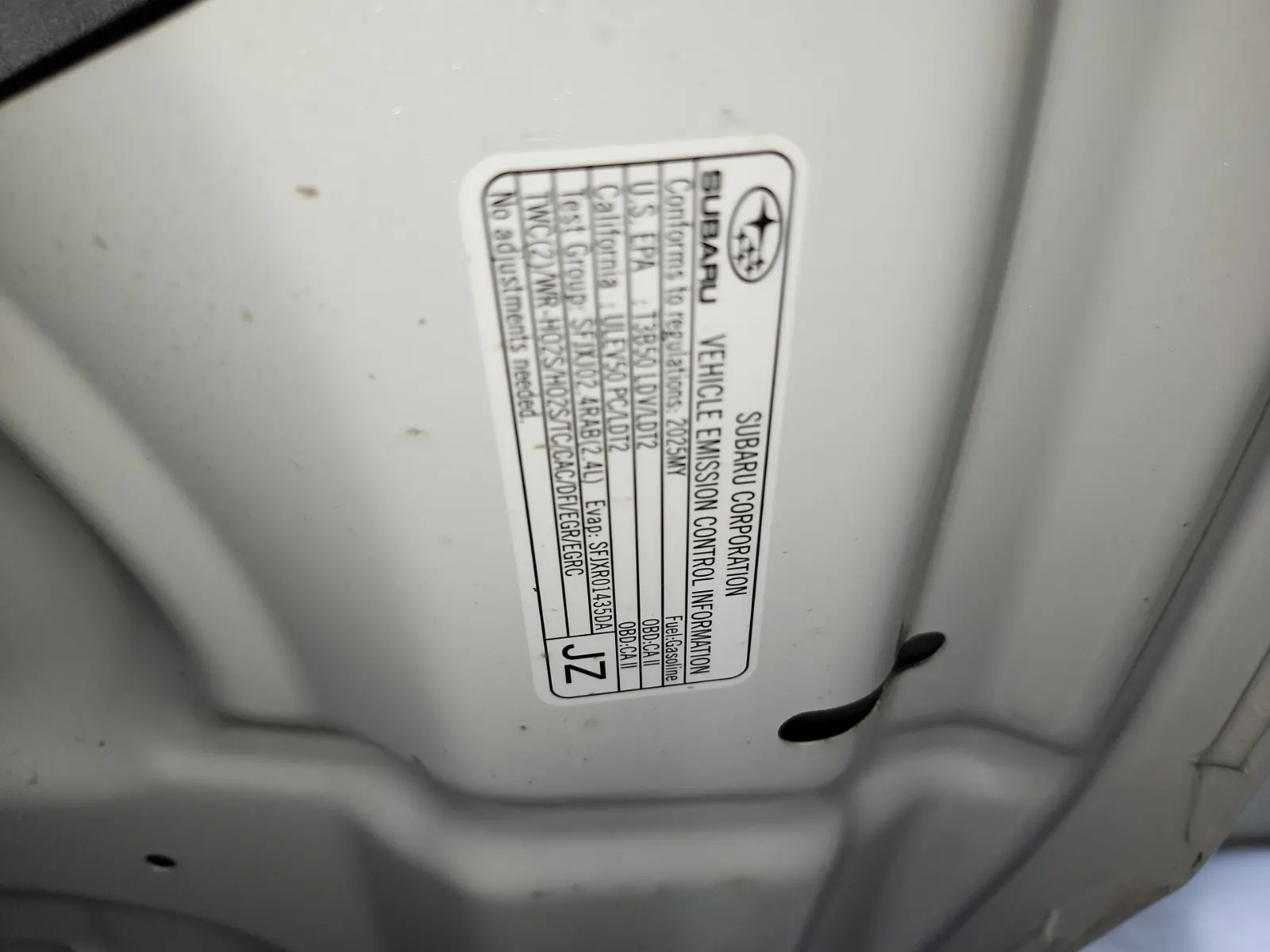 Emission Sticker Photo
