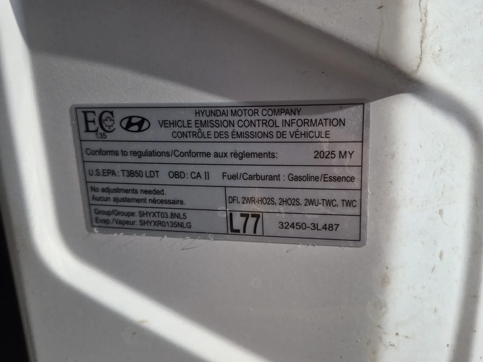 Emission Sticker Photo