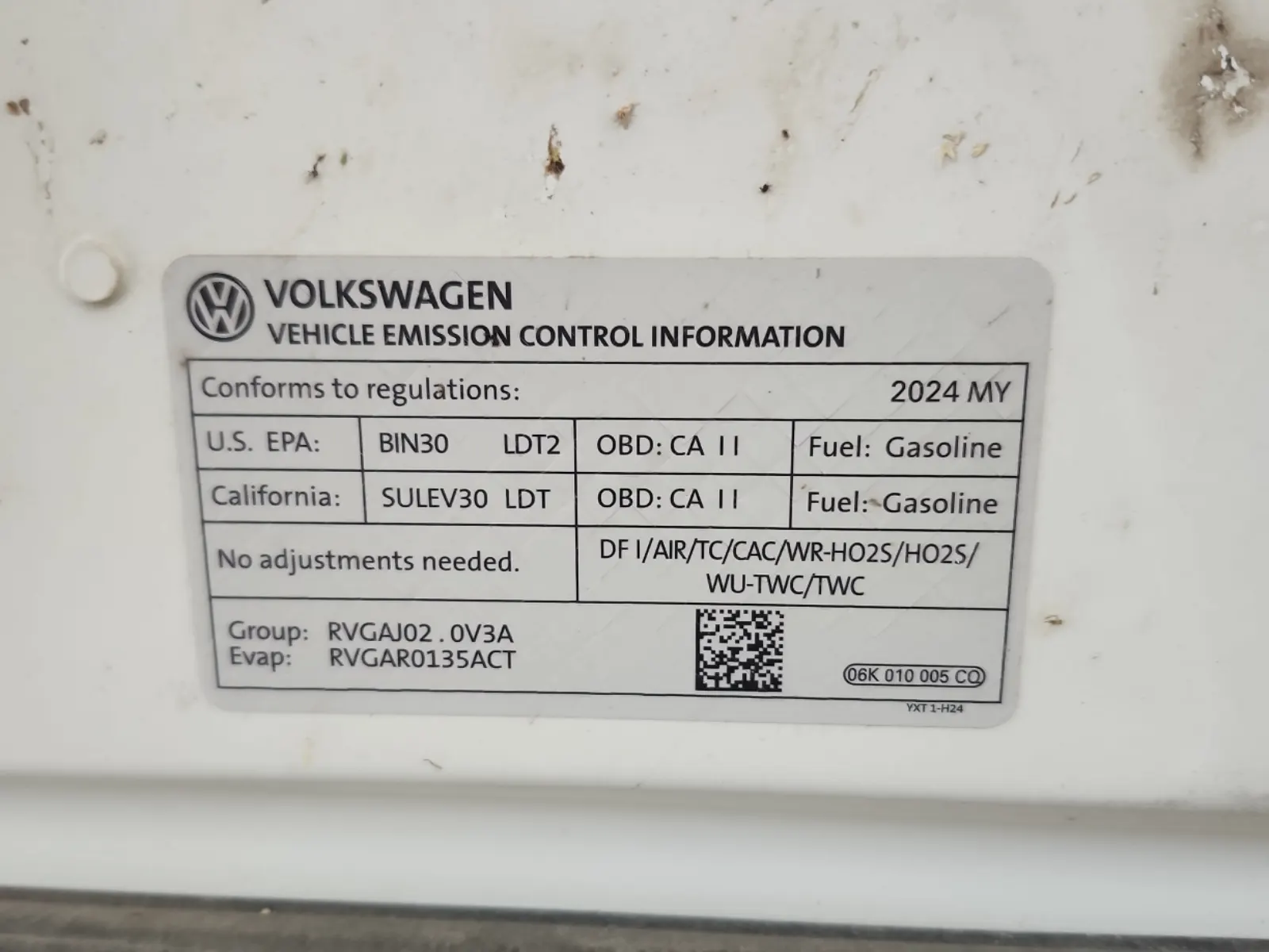 Emission Sticker Photo