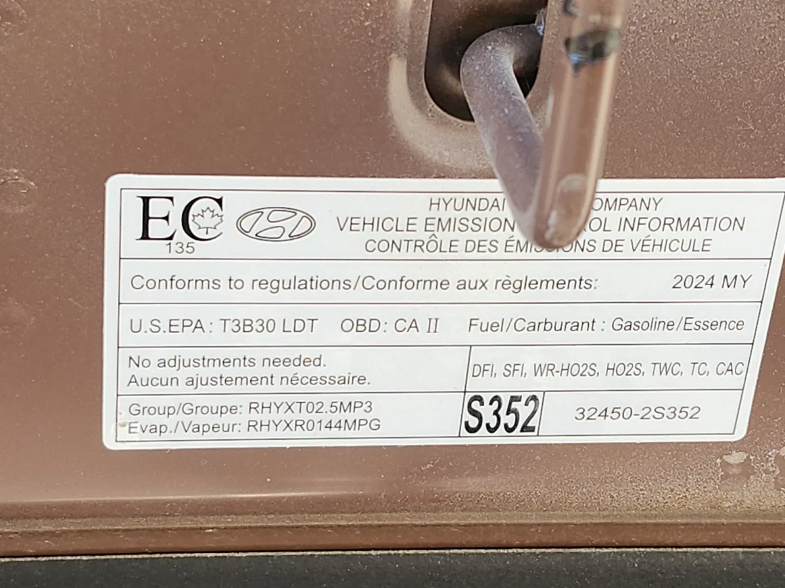 Emission Sticker Photo