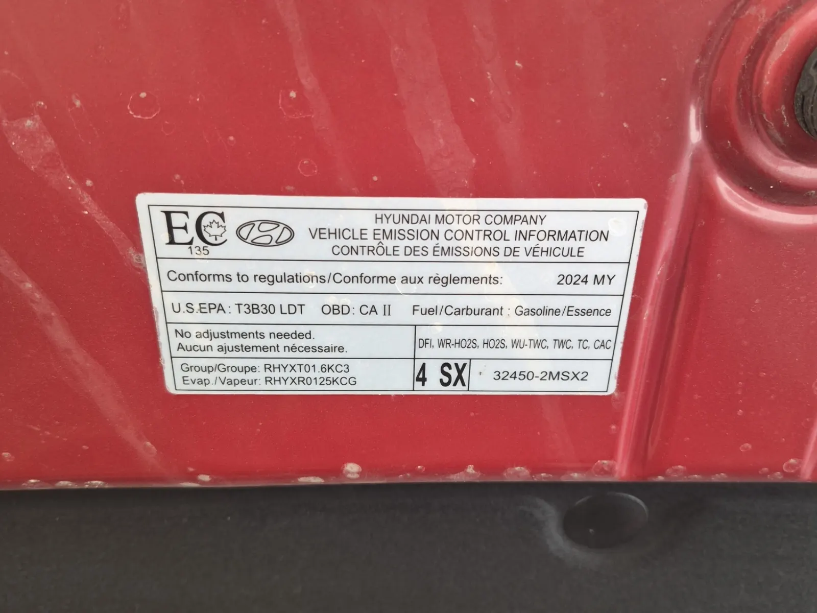 Emission Sticker Photo