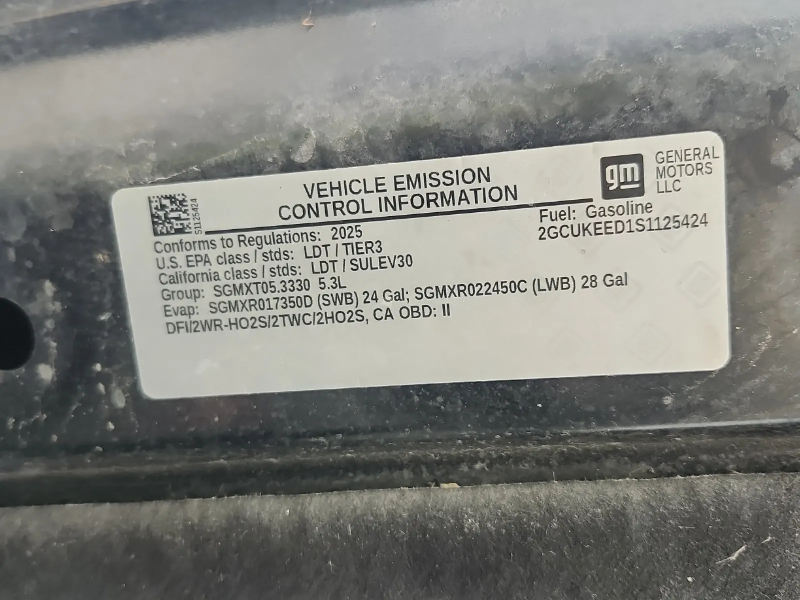 Emission Sticker Photo