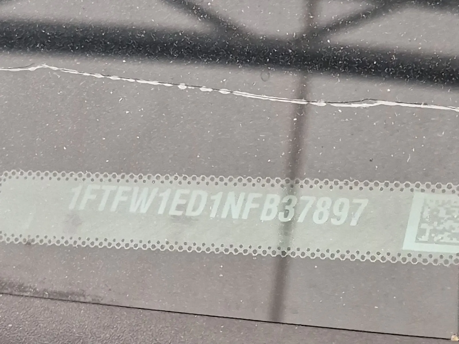 Dash VIN Plate Photo