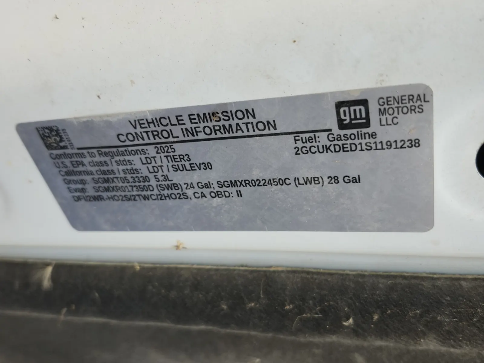 Emission Sticker Photo