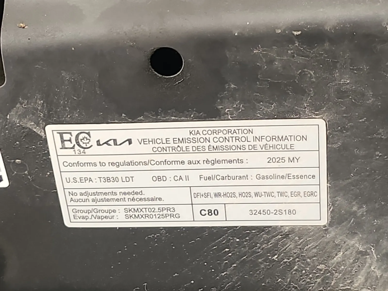 Emission Sticker Photo