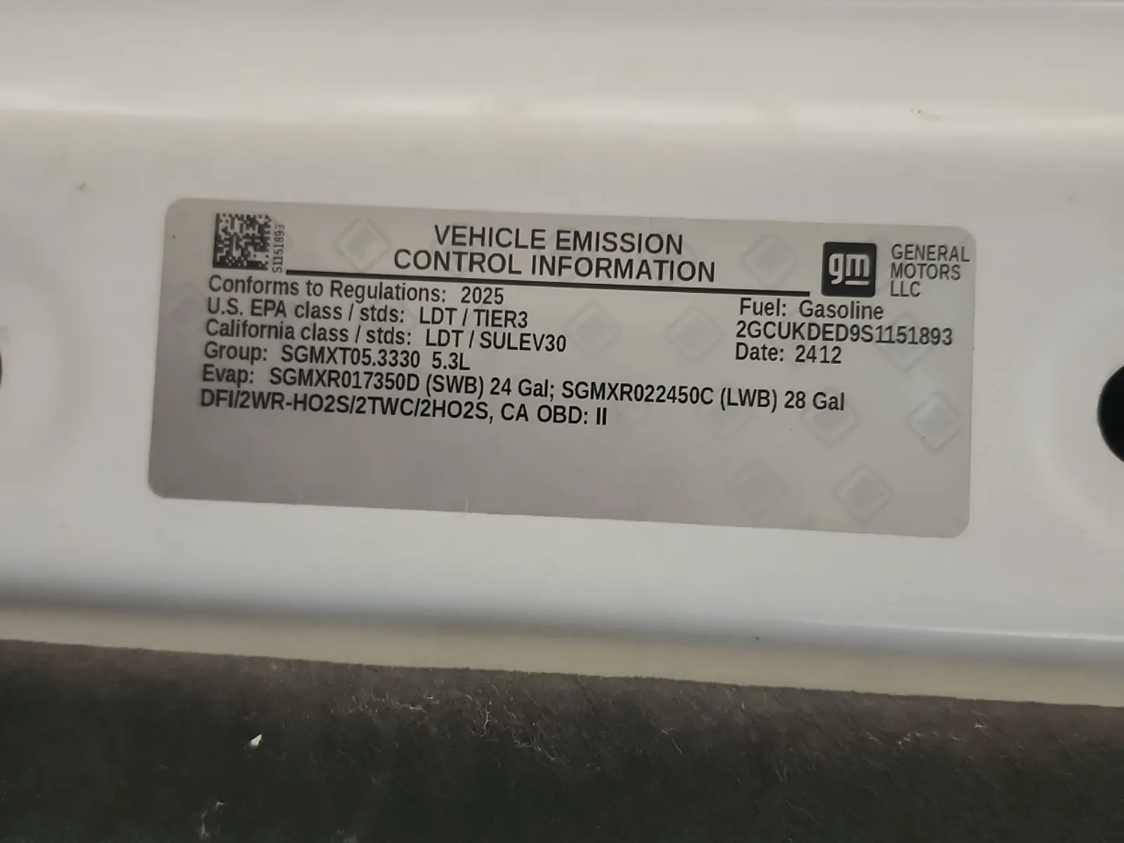 Emission Sticker Photo
