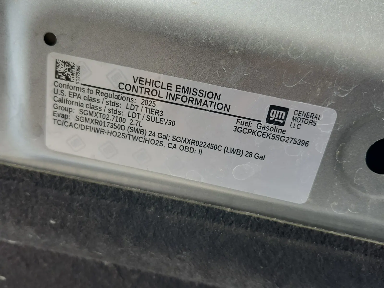 Emission Sticker Photo
