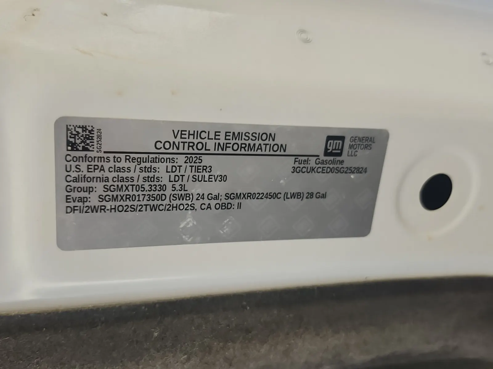 Emission Sticker Photo